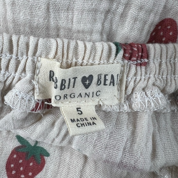 Beautiful Organic Rabbit+Bear Strawberry Dress - Picture 9 of 10